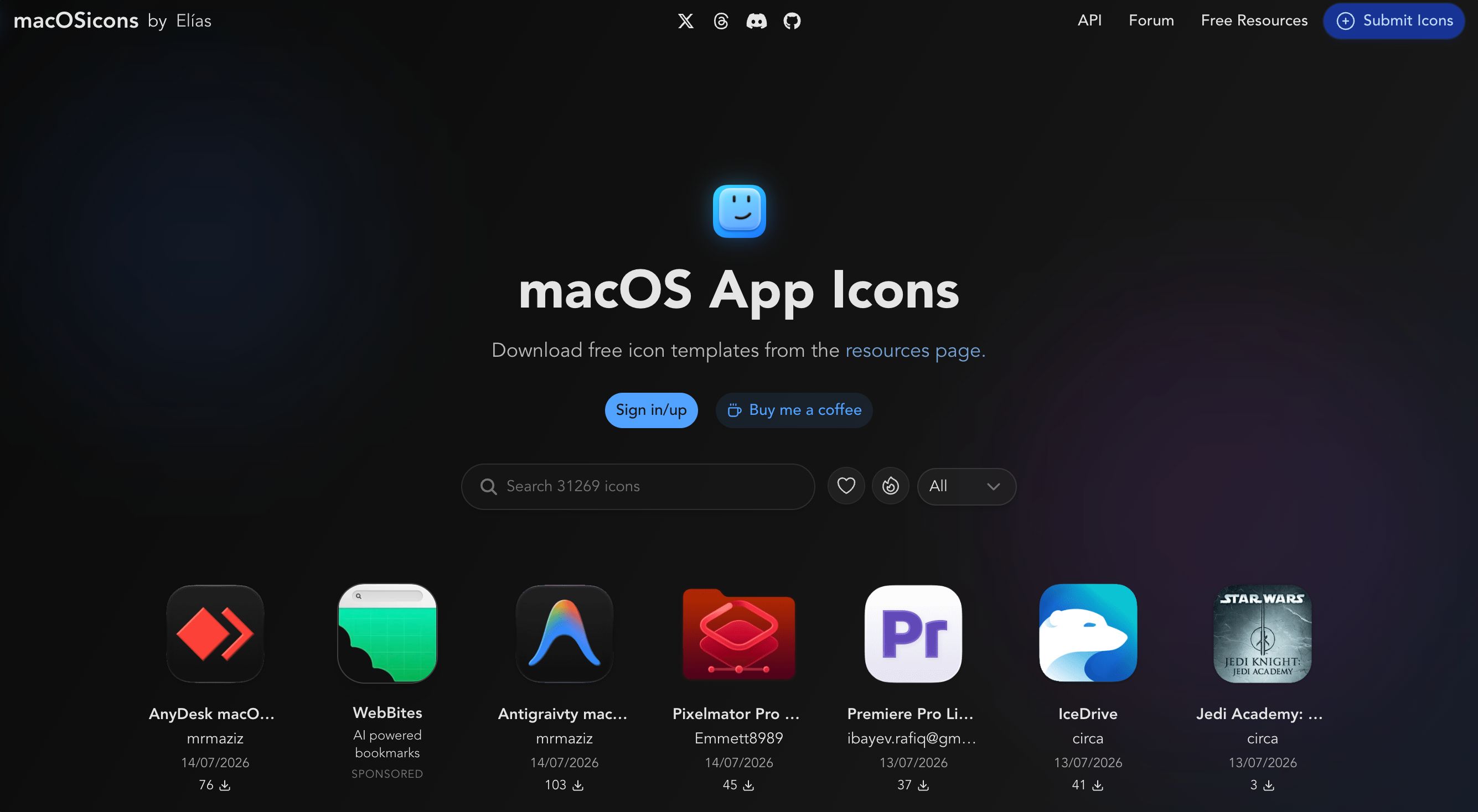 macOS 图标下载